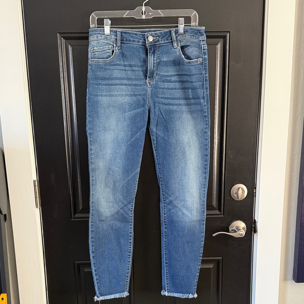 Cello Women's Ankle Jeans in Classic Blue